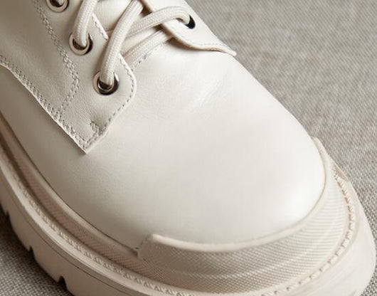 Botas Martin de Cuero Genuino Estilo Británico con Suela Gruesa para Mujer - Image 17