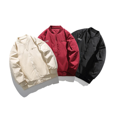 Chaqueta de Algodón con Bordado de Letras - Estilo Casual Sofisticado - Image 5