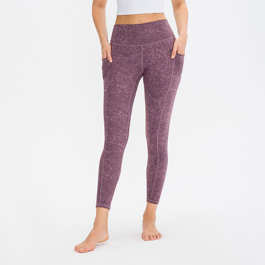 Pantalones Deportivos Ajustados Cintura Alta Levanta Glúteos Secado Rápido