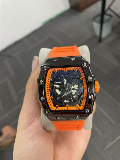 Reloj de Hombre Cilíndrico con Movimiento de Cuarzo Luminoso - Image 27