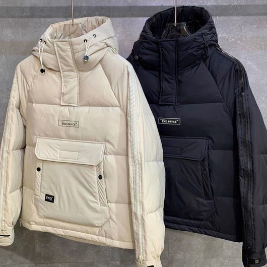 Chaqueta Utilitaria de Algodón para Hombre con Capucha - Image 9