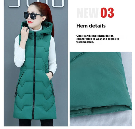 Chaleco Acolchado de Algodón para Mujer Talla Grande - Image 11