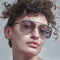 Gafas de Sol Retro Metal Cuadradas para Hombre - Estilo Vintage Trendy