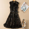 Vestido Slim con Cintura de Encaje y Lazo