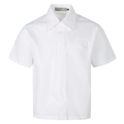Camisa Casual Retro Americana con Diseño de Corbata Falsa - Image 5