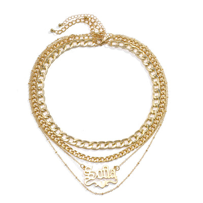 Collar Cadena Hueca Multicapa con Diseño Minimalista - Image 11