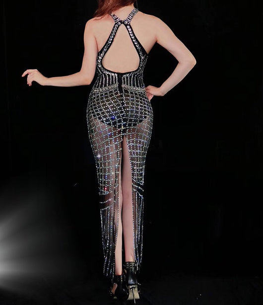 Vestido Estampado Carne para Fiesta Nocturna y Discoteca - Image 7