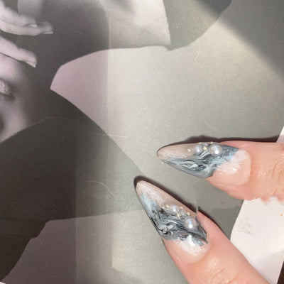 Parches de Uñas Nude Transparente - Acabado Cristalino y Duradero - Image 9