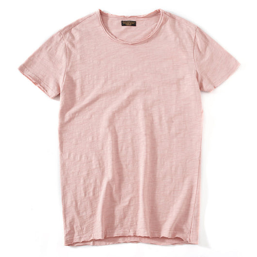 Camiseta Básica Slim Fit Cuello Redondo - Colores Lisos Primavera Verano - Image 24