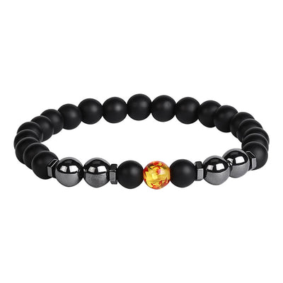 Pulsera de Hematita Negra y Ojo de Tigre con Propiedades Magnéticas para Hombre y Mujer - Image 9