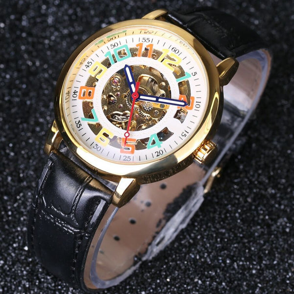 Reloj Automático Esqueleto para Hombre - Diseño Mecánico Sofisticado