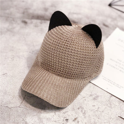 Gorra de Béisbol con Orejas de Gato Transpirable y Protección Solar - Image 15