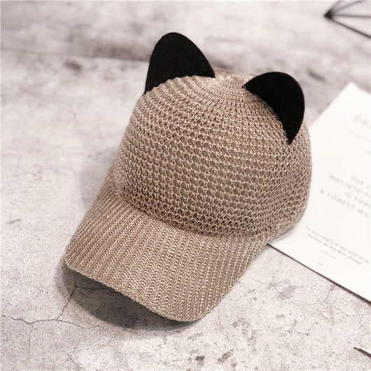 Gorra de Béisbol con Orejas de Gato Transpirable y Protección Solar - Image 15