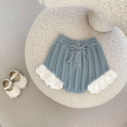 Conjunto de Crochet para Bebé Niña - Blusa Manga Larga y Pantalón Acampanado de Algodón - Image 8