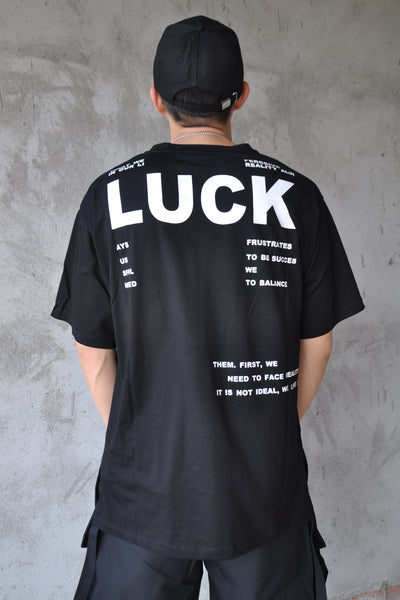 Playera Suelta Hip Hop Street Style con Abertura Lateral Manga Media - Image 4