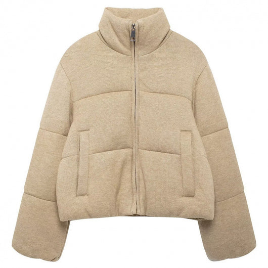 Chaqueta de Algodón con Cuello Mao - Estilo Europeo y Americano - Image 5