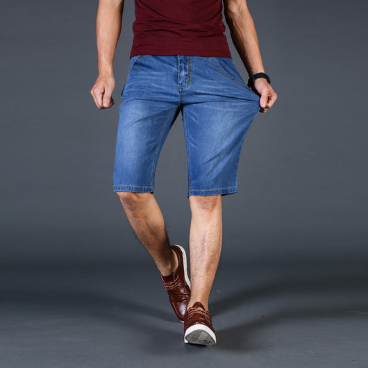 Shorts de Mezclilla Rectos Ultradelgados para Verano