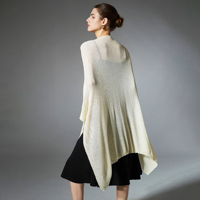Cardigan Ligero Antibolitas Tejido Fino Color Sólido - Image 2
