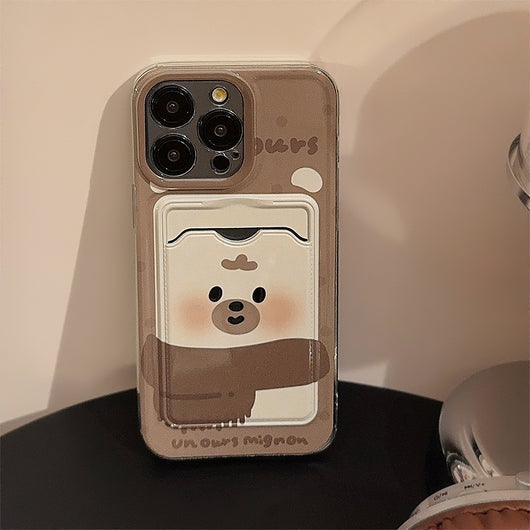 Funda Protectora Transparente con Soporte de Tarjetas para Teléfono - Image 5