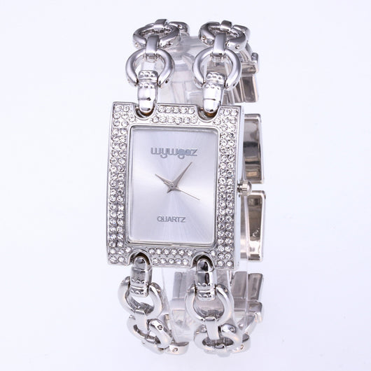Reloj de Mujer Británico con Diamantes y Cristales de Fantasía
