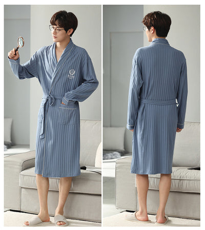 Pijama Hombre Algodón Manga Larga Primavera Otoño - Image 12