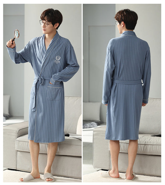 Pijama Hombre Algodón Manga Larga Primavera Otoño - Image 12