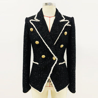 Saco Ejecutivo de Lana con Flecos - Corte Slim Doble Botonadura - Image 3
