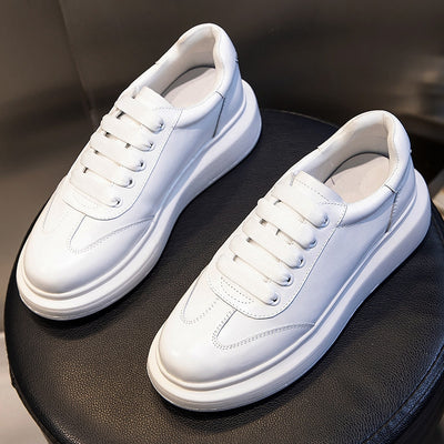 Zapatillas Deportivas de Cuero Blanco Premium - Comodidad Casual Hong Kong - Image 15