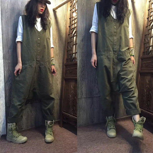 Jumpsuit Vintage Personality para Mujer
