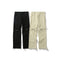 Pantalones Casuales Hip-Hop con Botones y Rayas Drapeados