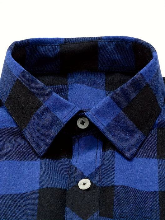 Camisa de Franela a Cuadros para Hombre - Uso Todo el Año - Image 38