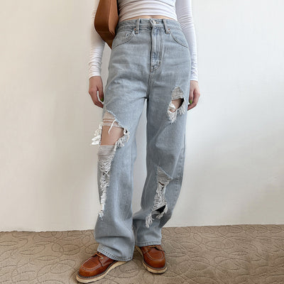 Jeans Rotos Cintura Baja Holgados para Mujer - Image 21