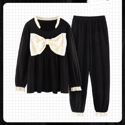 Pijamas Cómodos Estilo Coreano para Mujer - Algodón Puro Manga Larga Primavera Otoño - Image 14