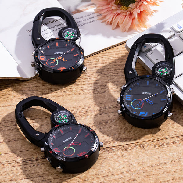 Reloj de Montaña Multifuncional con Brújula y Pantalla Redonda