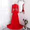 Vestido Largo de Manga Larga para Eventos Formales y Cenas de Gala