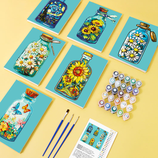 Kit de Pintura al Óleo Miniatura DIY - Paisajes y Flores para Principiantes - Image 8
