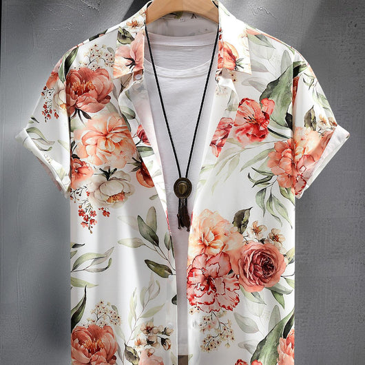 Camisa Manga Corta con Estampado Digital para Hombre - Image 20