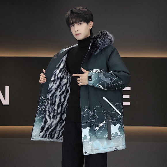 Chaqueta de Invierno para Hombre con Forro Polar y Capucha