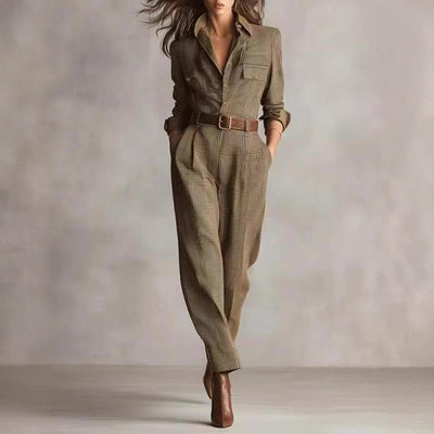 Jumpsuit Cuadrille Elegante para Primavera y Otoño - Image 2