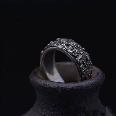 Anillo Ajustable Vintage de Apertura - Diseño Retro Dominante