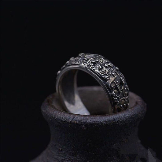 Anillo Ajustable Vintage de Apertura - Diseño Retro Dominante