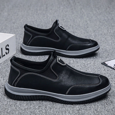 Zapatos de Cuero Suave Estilo Británico Transpirables para Hombre - Image 13