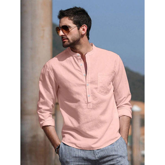 Camisa Casual de Manga Larga Transpirable para Hombre - Image 10