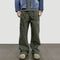 Pantalones Rectos Vintage Wash Holgados para Hombre