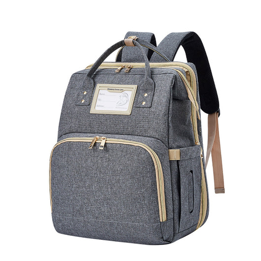 Bolsa Cambiador Mochila Plegable con Carga USB en Tela Oxford - Image 9