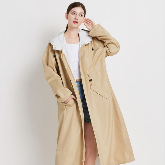 Gabardina Impermeable de Largo Medio para Mujer - Image 5