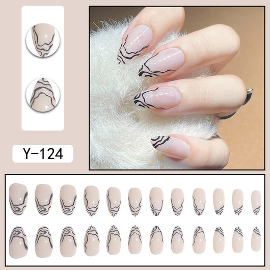 Uñas Postizas con Cristales Gota de Agua - Diseño Elegante y Brillante - Image 13
