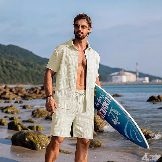 Conjunto Deportivo Casual de Punto: Playera y Shorts - Image 4