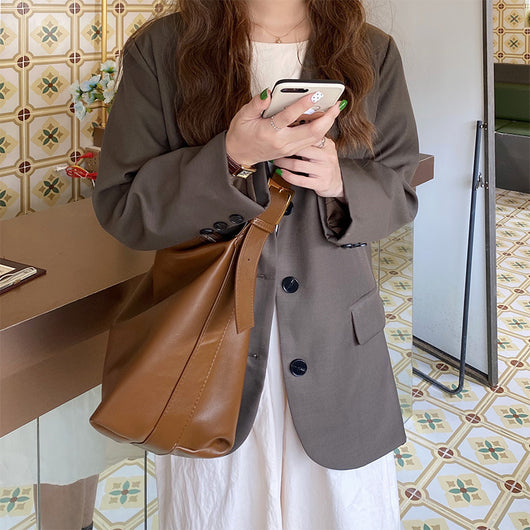 Bolso de Hombro Minimalista Soft Collapse Uso Diario - Image 14