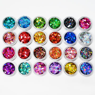 Set de 24 Esmaltes de Uñas con Brillo Glitter Deslumbrante - Image 3